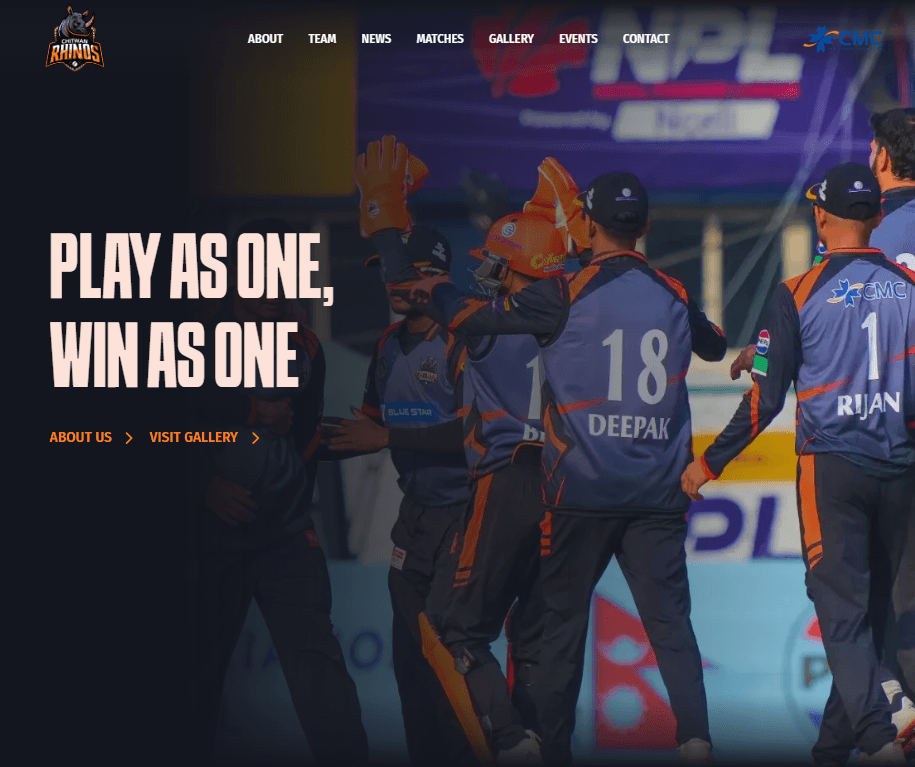 Portfolio project: Chitwan Rhinos